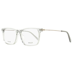Bally Rectangular Titanium Eyeglasses BY5057D 020 Transparent Gray 56mm